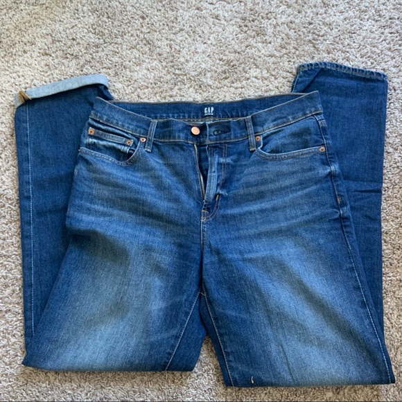 GAP Mid Rise Girlfriend Jeans Sz 29L - Picture 3 of 7